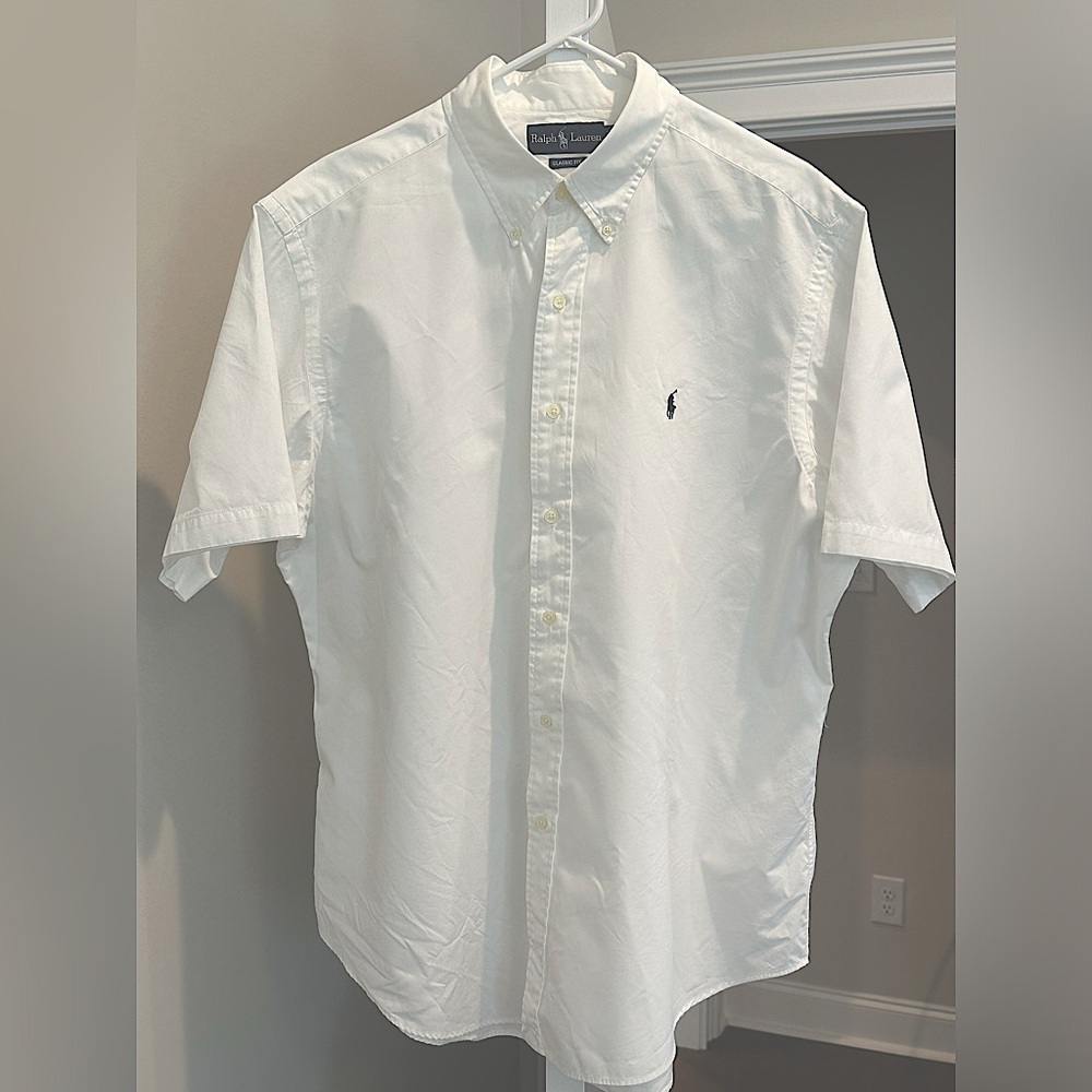 White Short Sleeve Polo